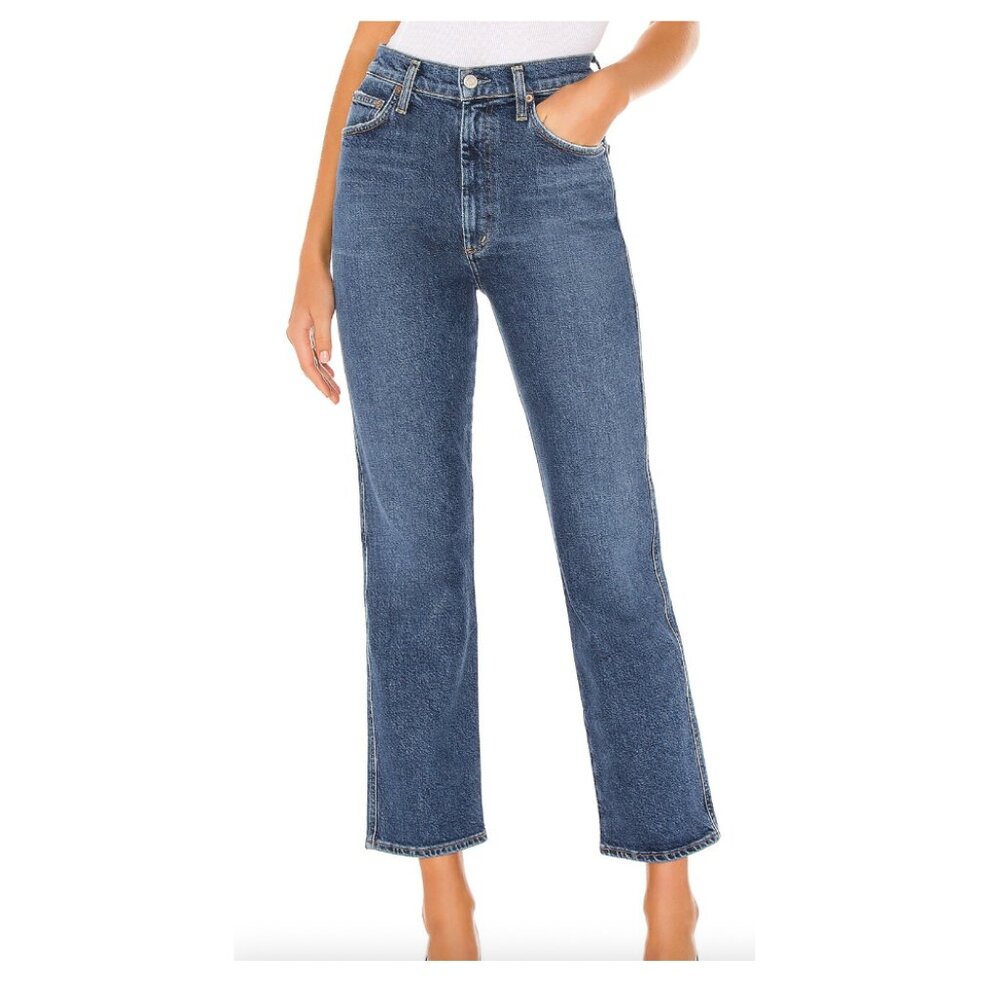 AGOLDE Pinch Waist High Rise Kick Flare in Sound, 27